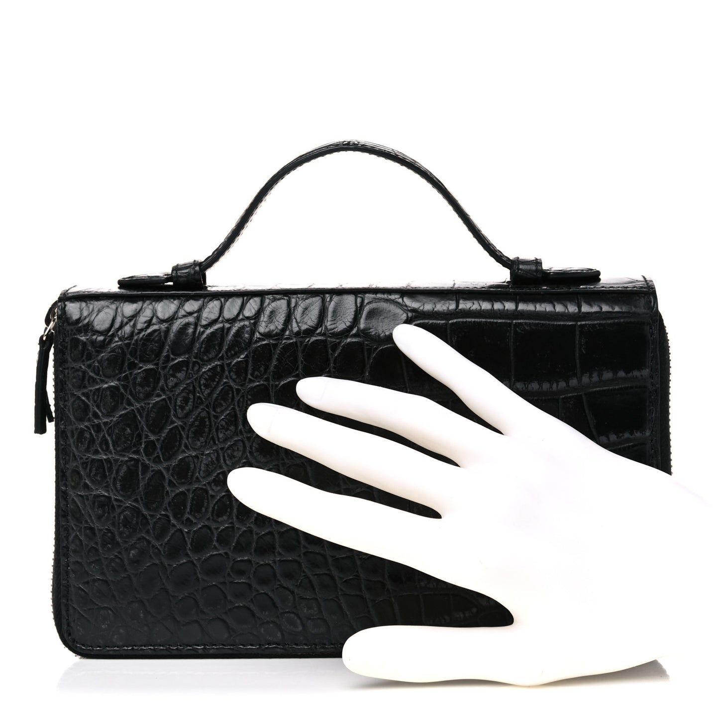 Crocodile Travel Document Case Black