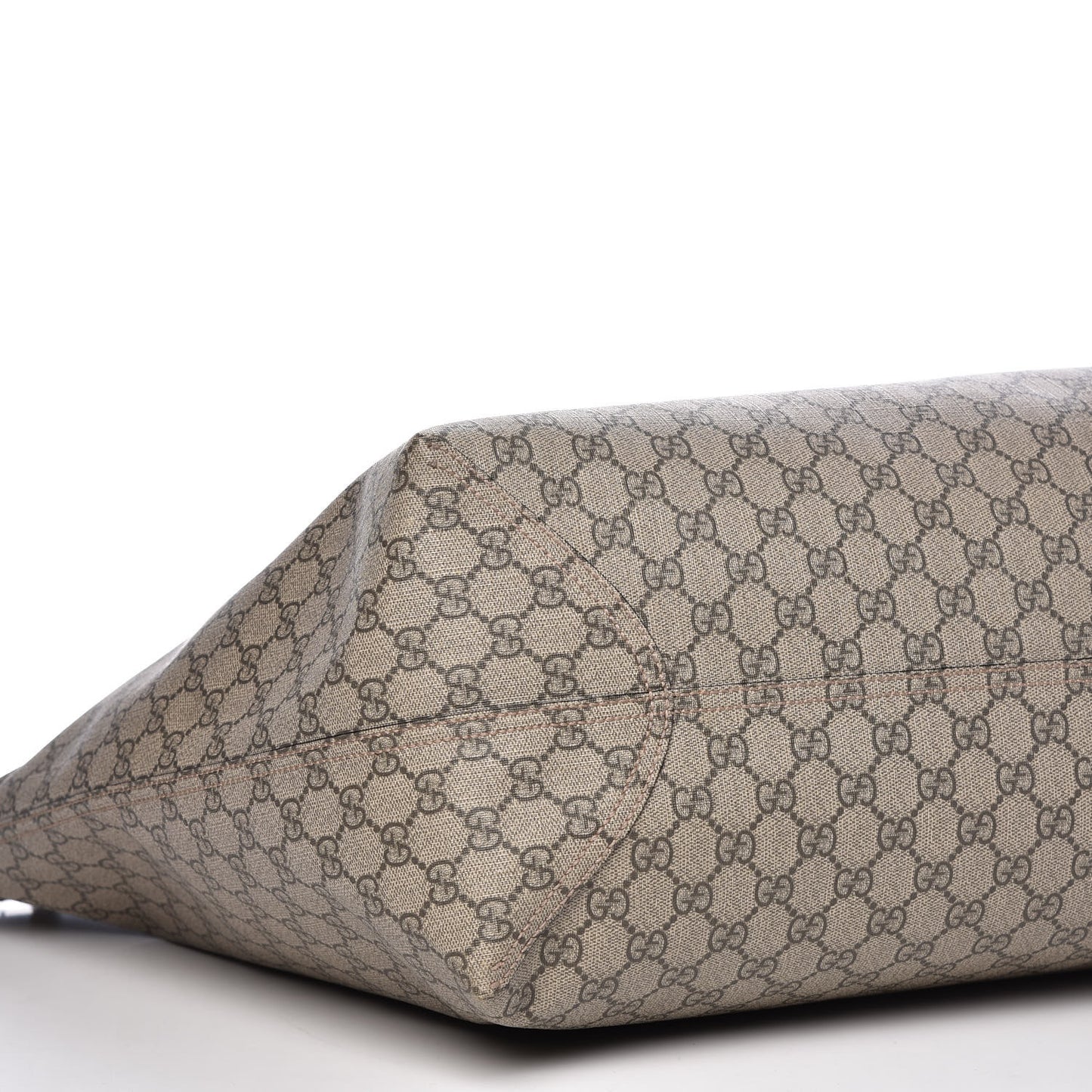 GG Supreme Monogram Large Ophidia Shopping Tote Brown