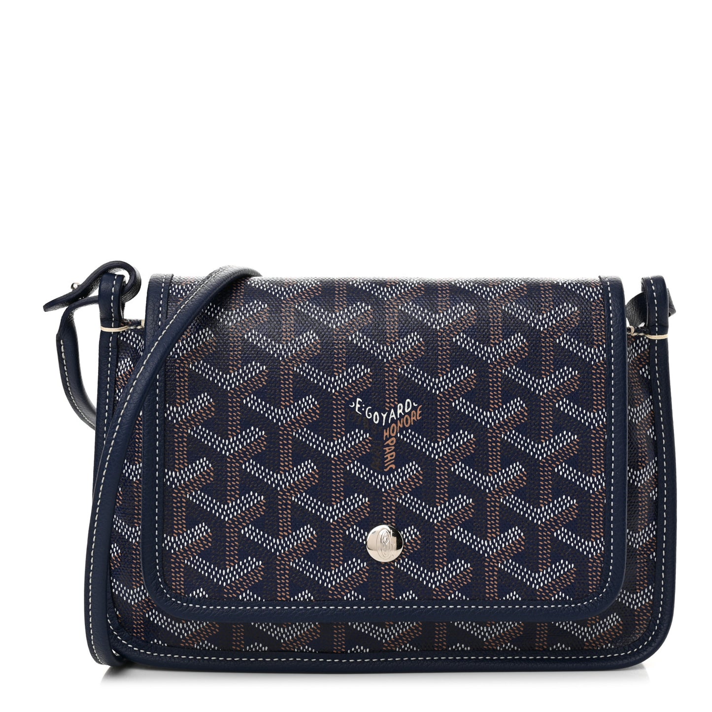 Goyardine Plumet Wallet Clutch Navy
