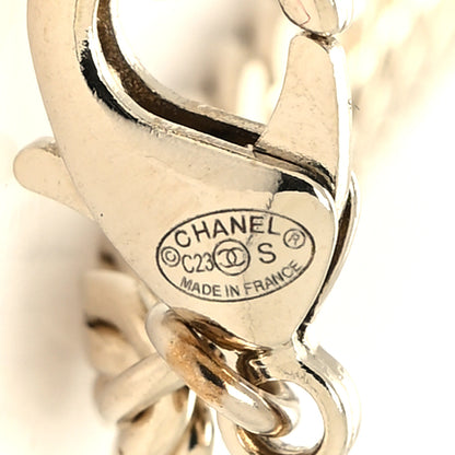 Chanel Crystal CC Heart Chain Bracelet Gold 5 of 5