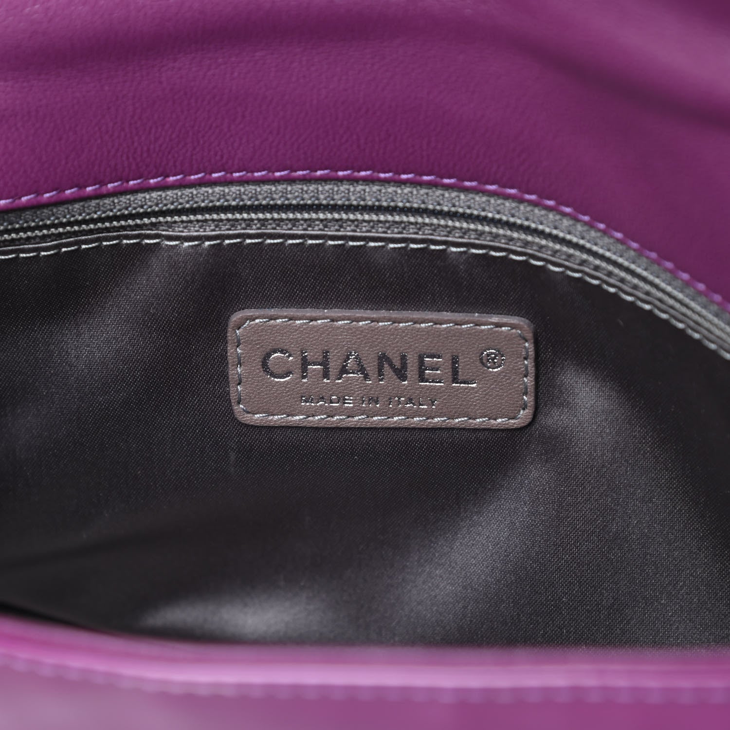 Chanel Patent Calfskin Mademoiselle Lock Bijoux Chain Flap Violet 6 of 15