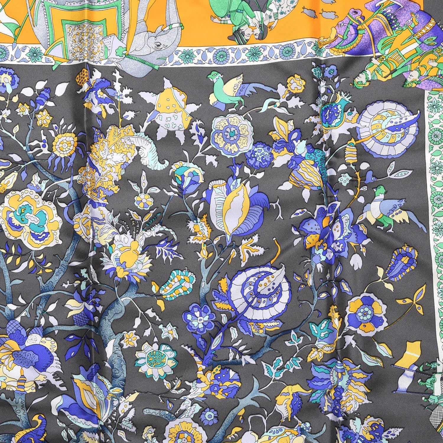 Hermes Silk Fantaisies Indiennes Scarf 90 7 of 9