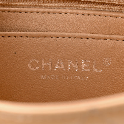 Chanel Patent Calfskin Quilted Mini Rectangular Flap Beige 6 of 13