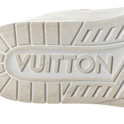 Louis Vuitton Calfskin Mens LV Trainer Sneakers 8.5 White 7 of 9