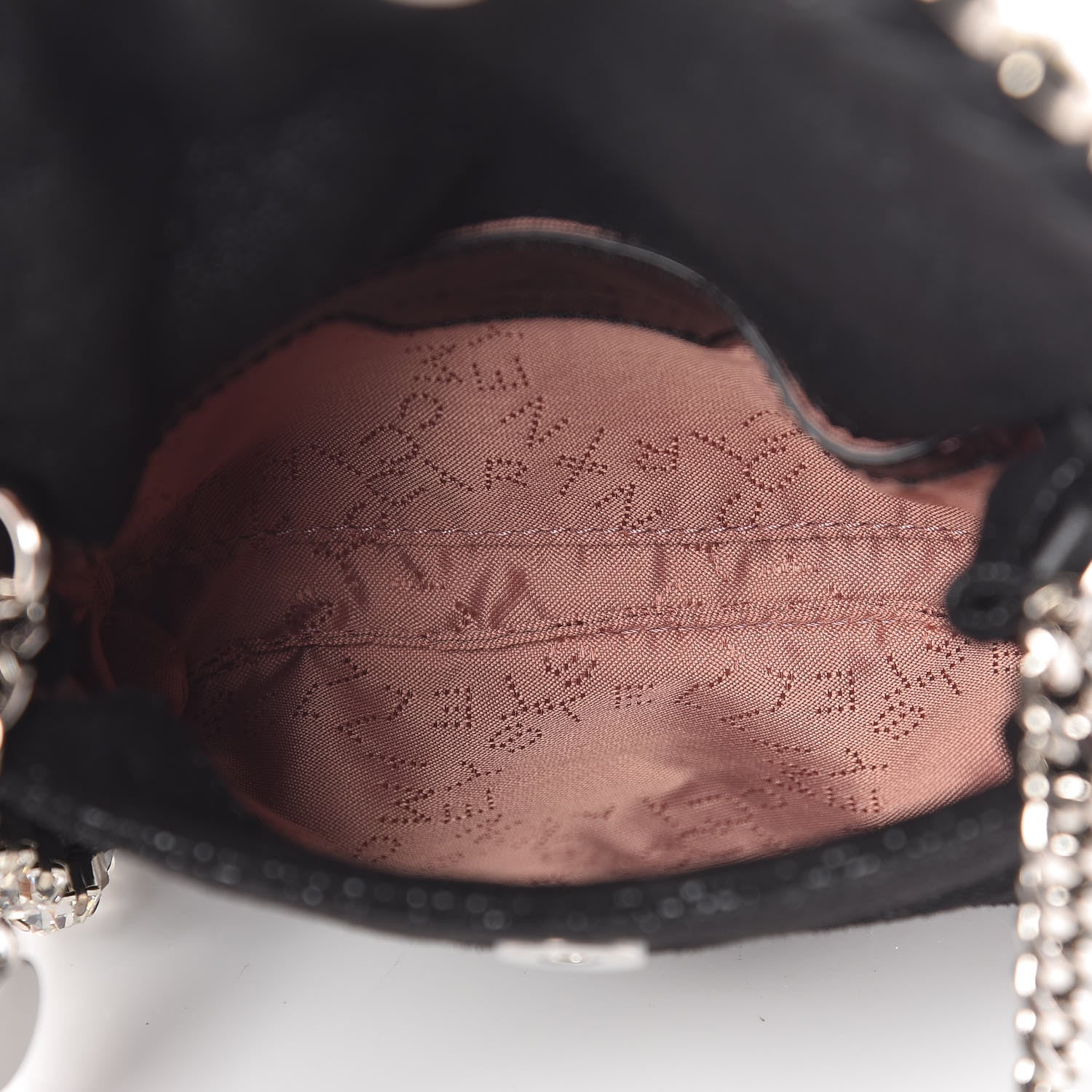 Stella McCartney Shaggy Deer Tiny Fold Over Falabella Crystal Crossbody Black 5 of 8