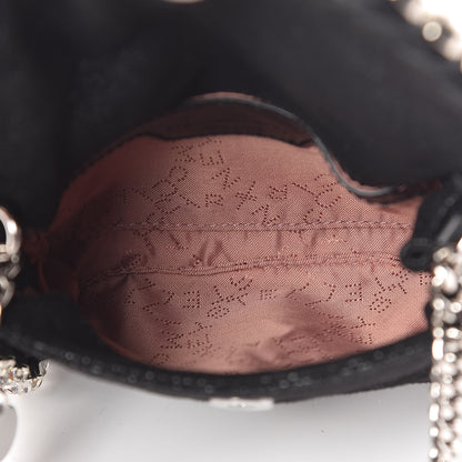 Stella McCartney Shaggy Deer Tiny Fold Over Falabella Crystal Crossbody Black 5 of 8