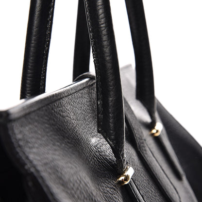 Balenciaga Grained Calfskin M Tube Round Tote Black 11 of 19