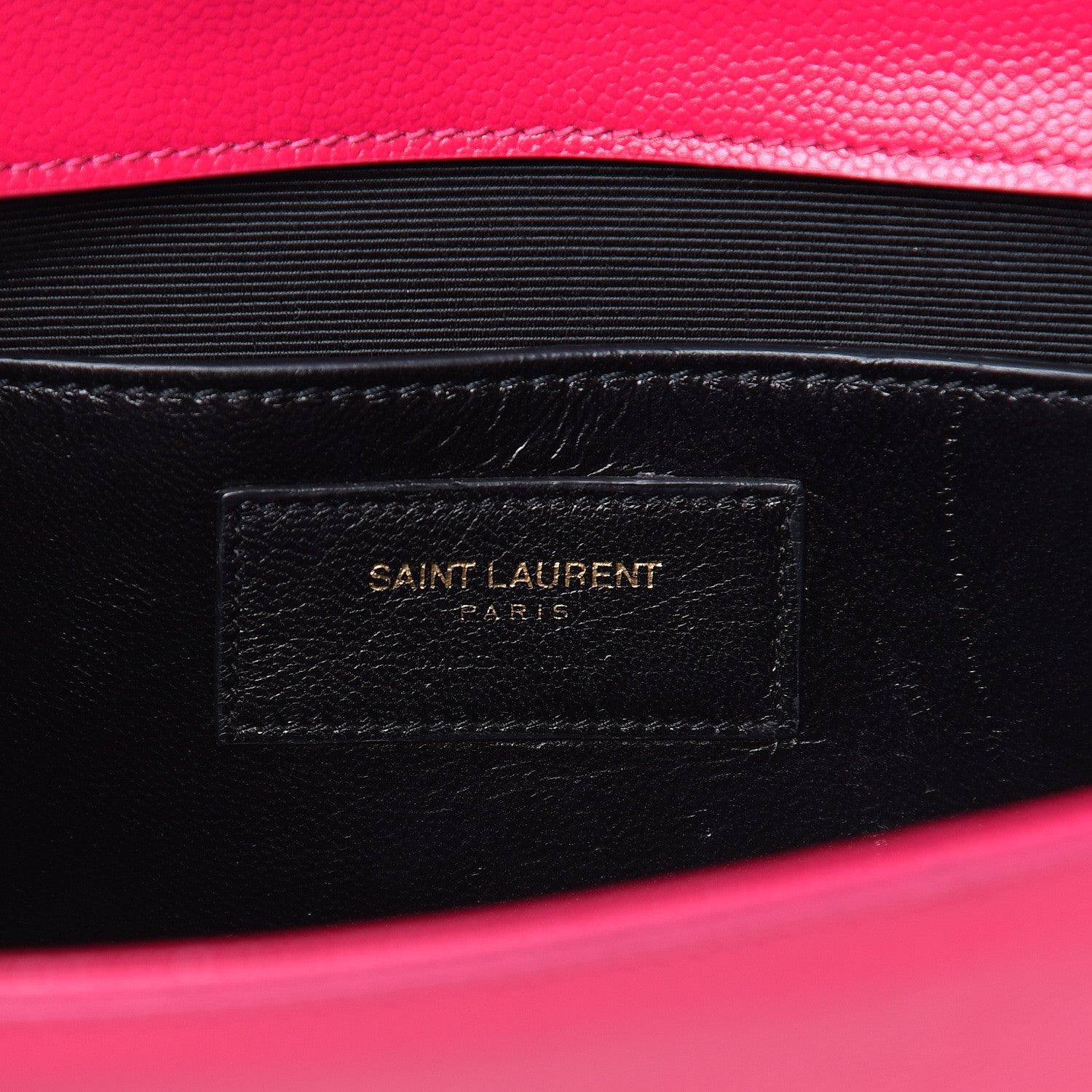 Saint Laurent Grain De Poudre Classic Monogram Cassandre Clutch Lipstick Fuchsia 7 of 13