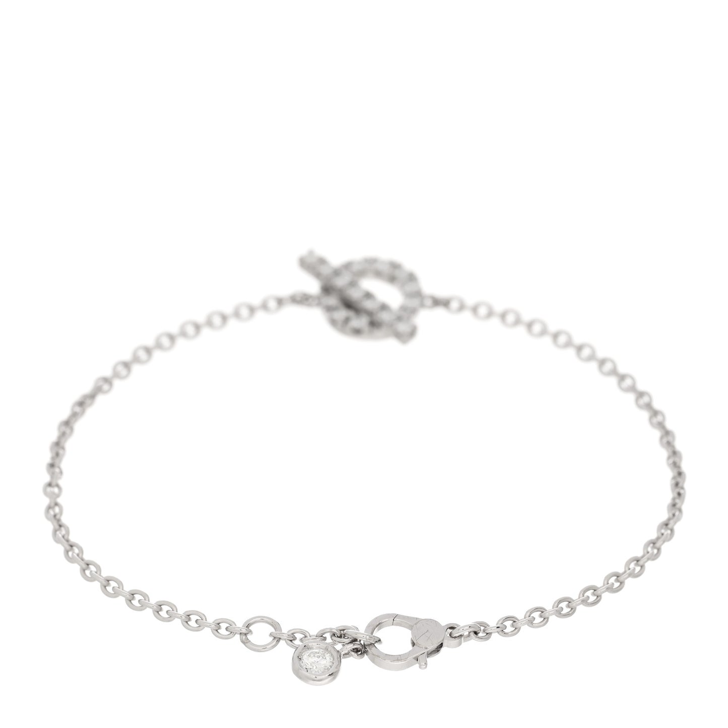 18K White Gold Diamond Finesse Bracelet ST