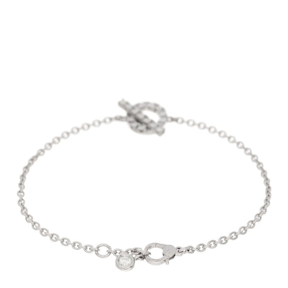 Hermes 18K White Gold Diamond Finesse Bracelet ST 2 of 4