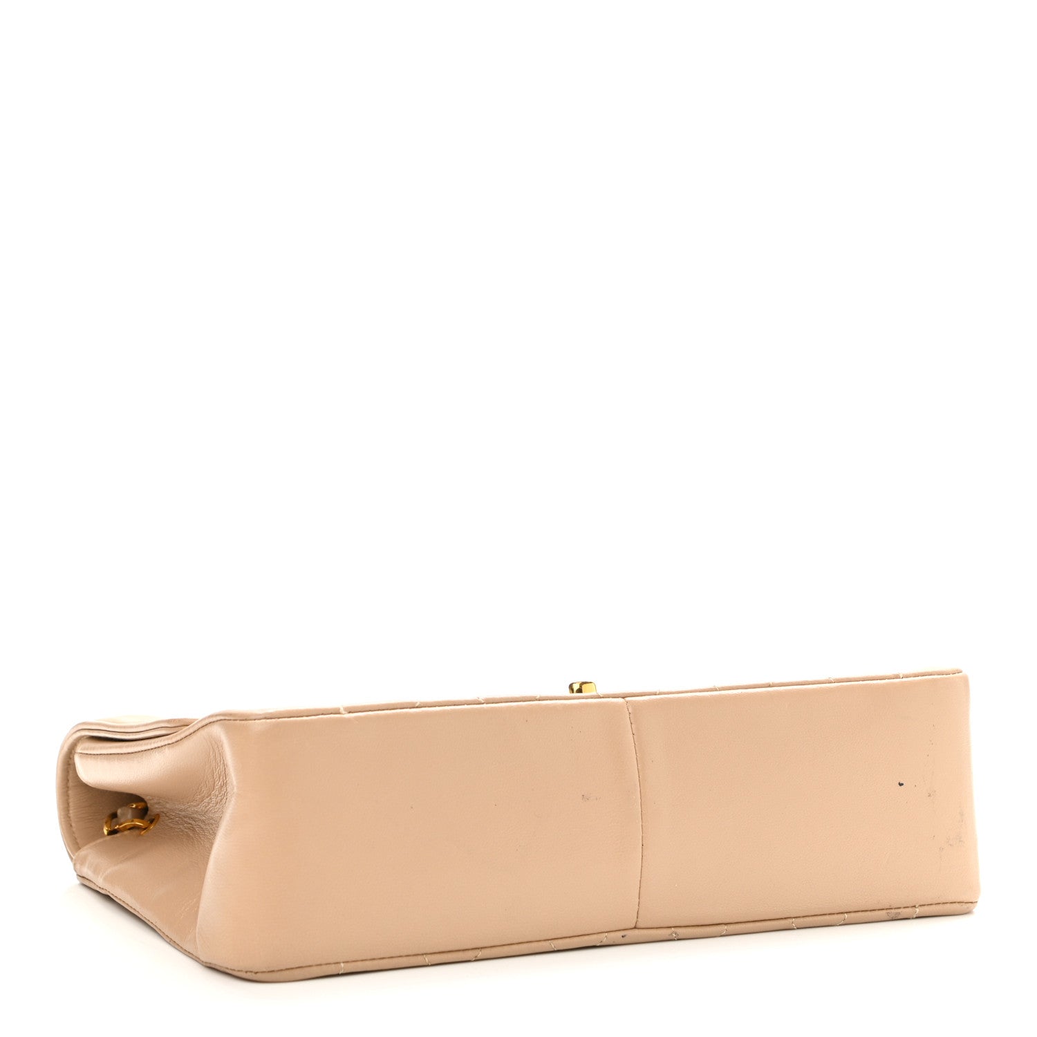 Chanel Lambskin Quilted Medium Single Flap Beige 3 of 14