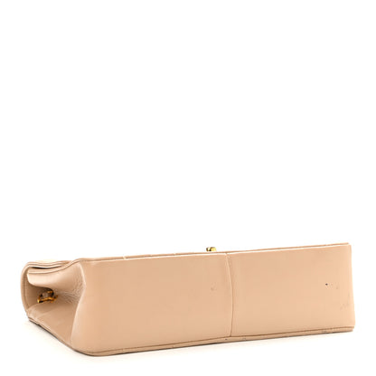 Chanel Lambskin Quilted Medium Single Flap Beige 3 of 14