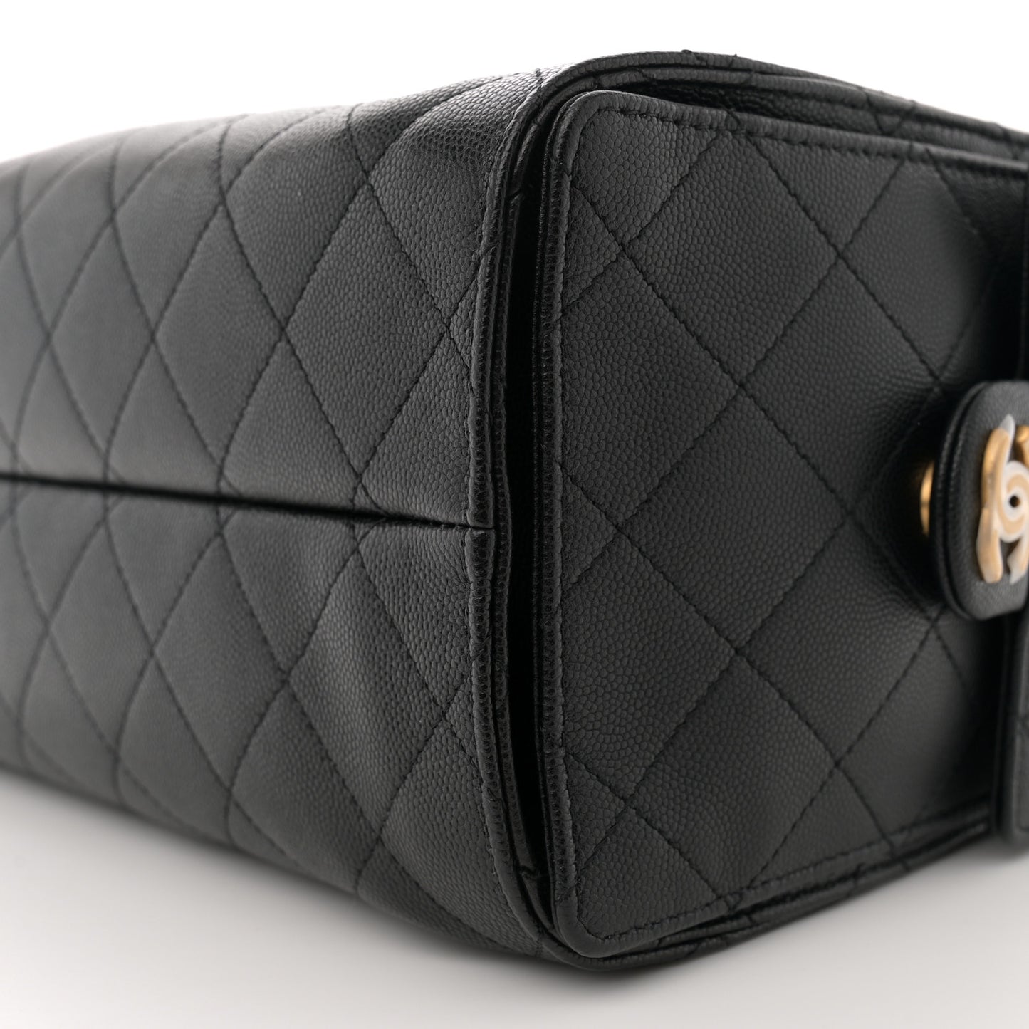 Caviar Quilted Small Chanel 25 Handbag Black