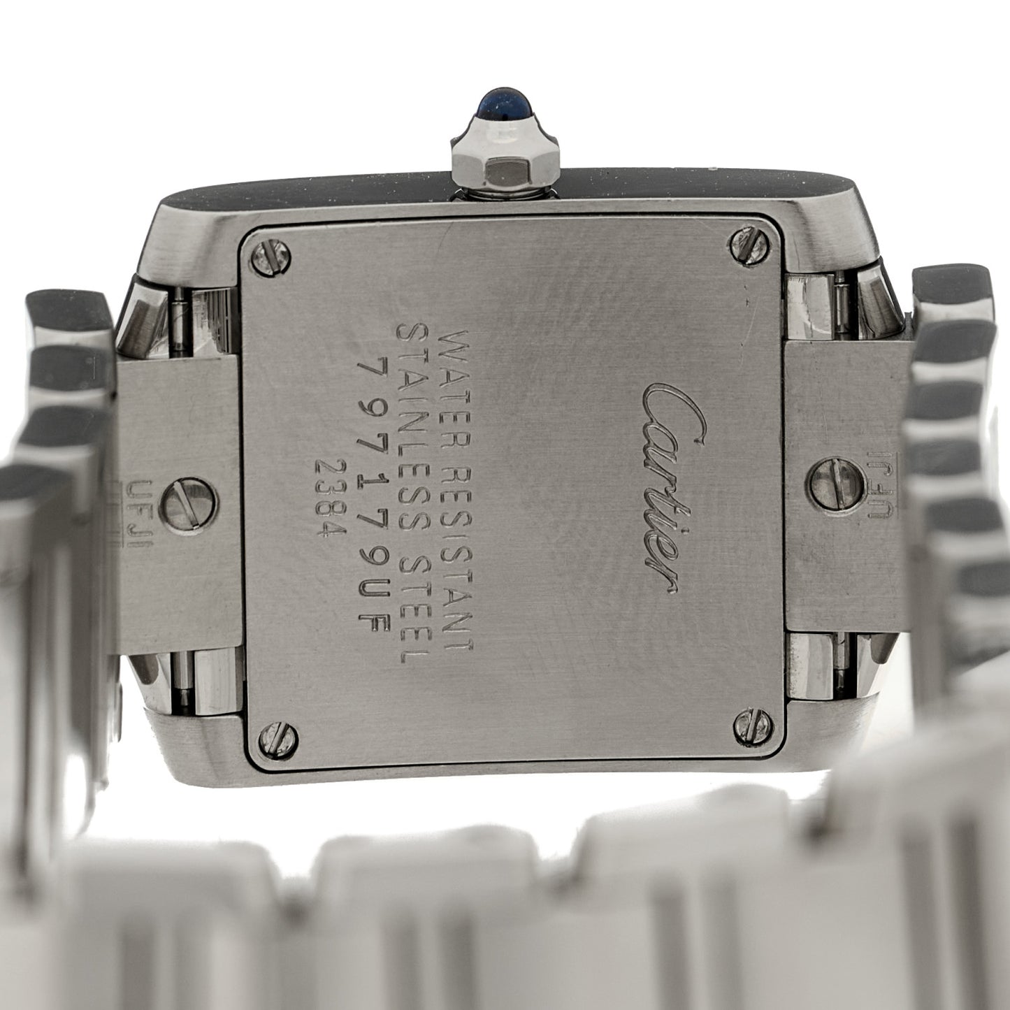 Stainless Steel 20mm Tank Francaise Quartz Watch