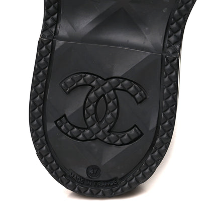 Chanel Caoutchouk CC High Boots 37 Black 7 of 9