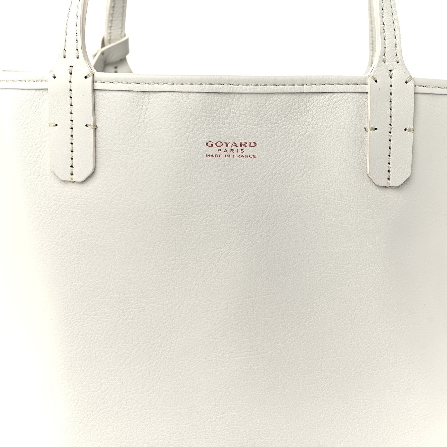 Goyardine Reversible Mini Anjou White