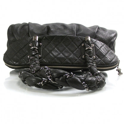 Chanel Leather Lady Braid Large Satchel Black 6 of 12