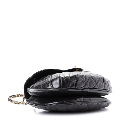 Chanel Glazed Calfskin Quilted Medium Bubble CC Flap Black 4 of 10