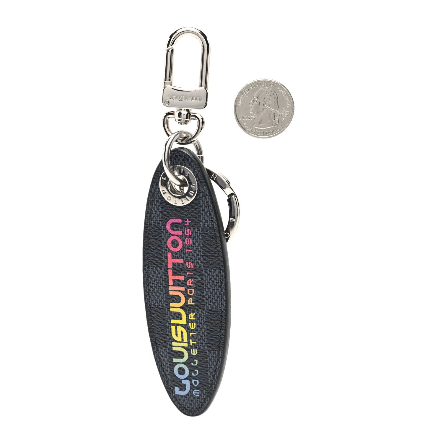 Louis Vuitton Damier Cobalt Jungle Bag Charm Key Holder 3 of 3