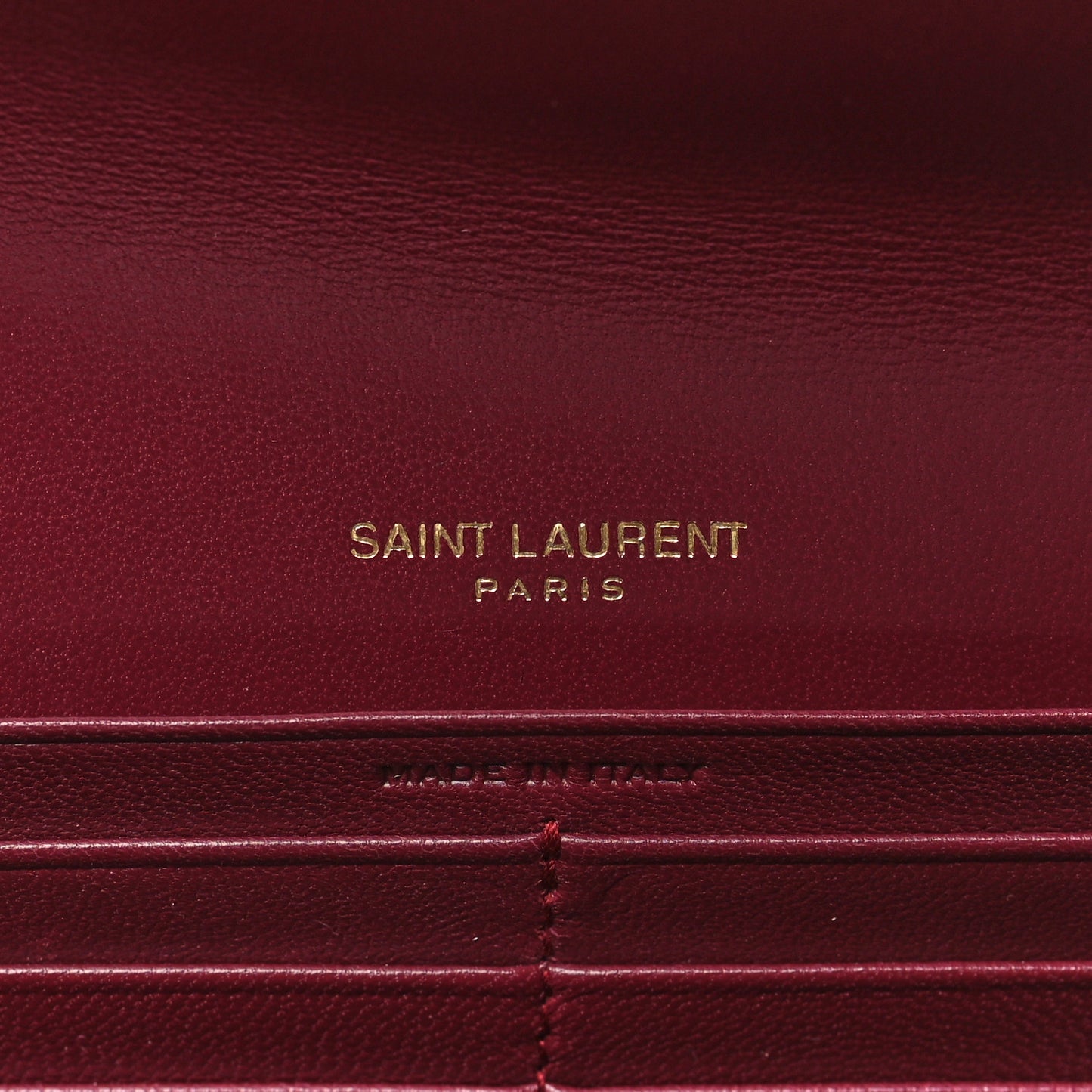 Calfskin Matelasse Chevron Monogram Flap Wallet Palissandre