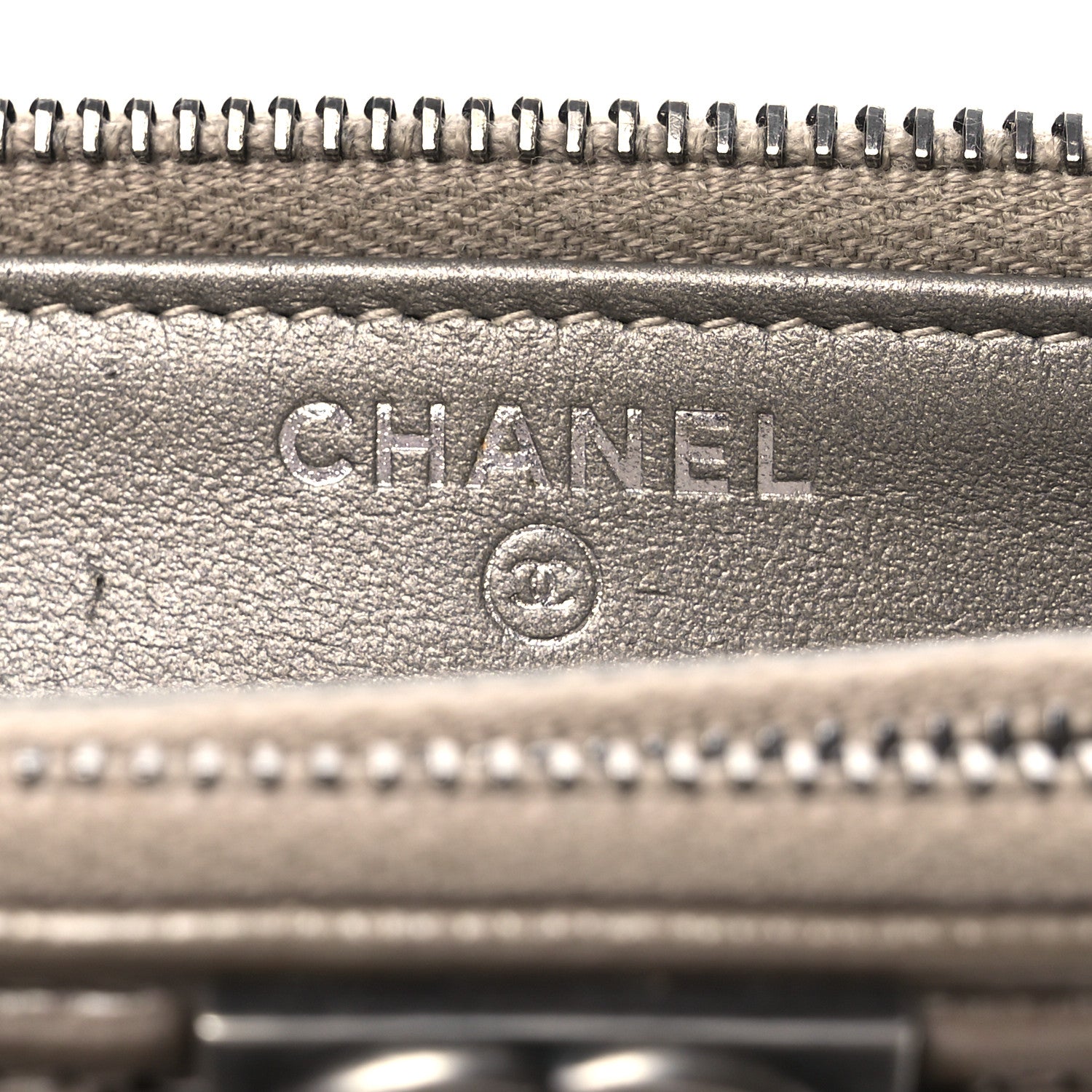 Chanel Metallic Caviar Quilted Small Boy Clutch With Chain Copper 8 of 17