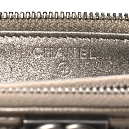 Chanel Metallic Caviar Quilted Small Boy Clutch With Chain Copper 8 of 17