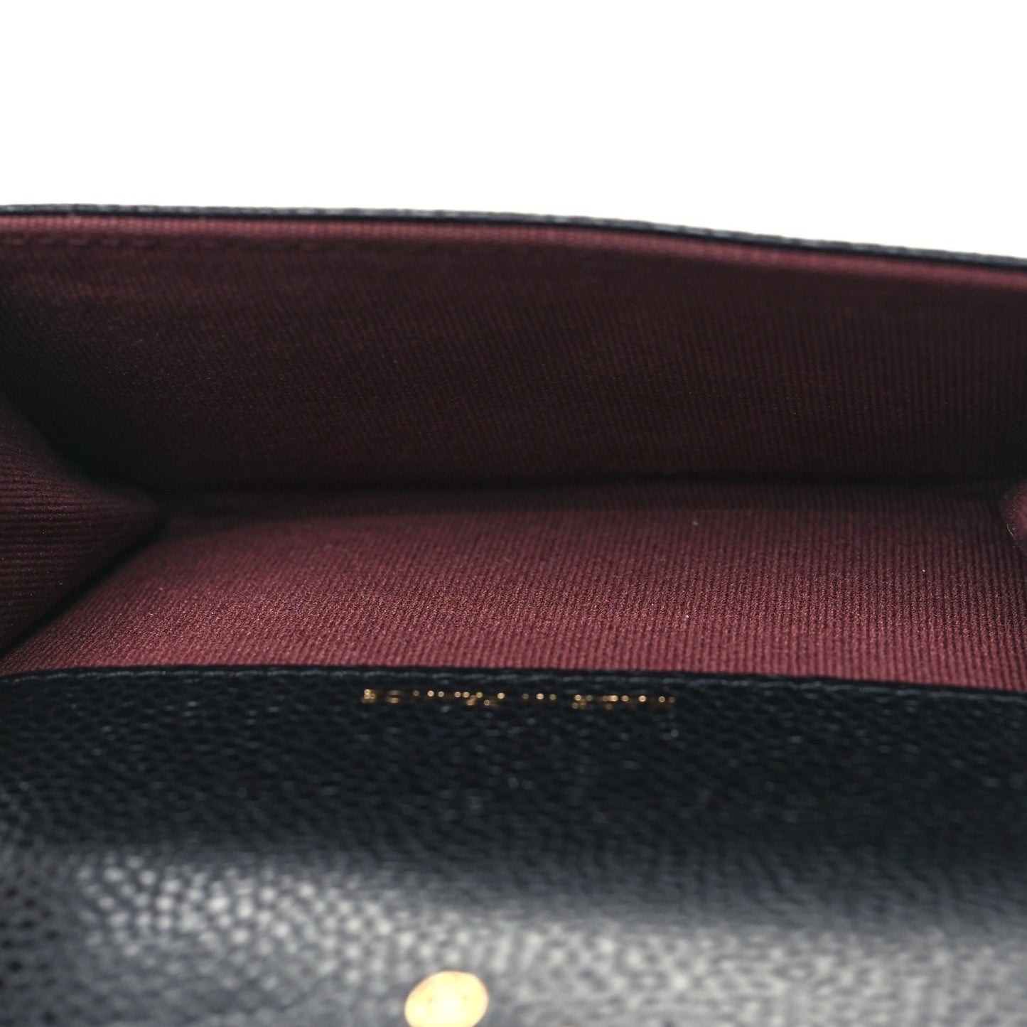 Caviar Quilted Flap Card Holder Wallet Black