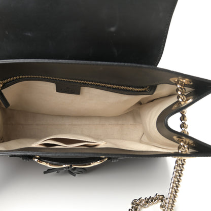 Gucci Guccissima Large Emily Chain Shoulder Bag Black 5 of 17