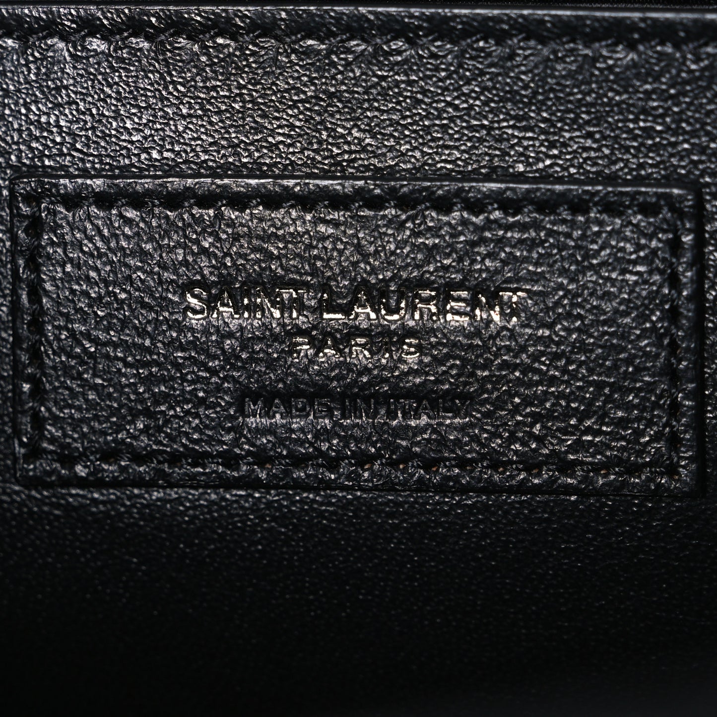 Grain De Poudre Textured Mixed Matelasse Triquilt Medium Monogram Monochrome Satchel Black