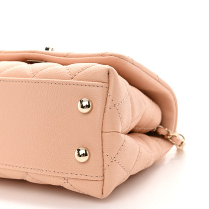 Chanel Caviar Quilted Extra Mini Coco Handle Flap Light Pink 10 of 10