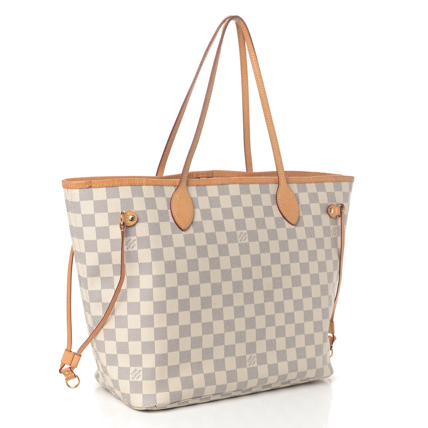 Damier Azur Neo Neverfull MM Rose Ballerine