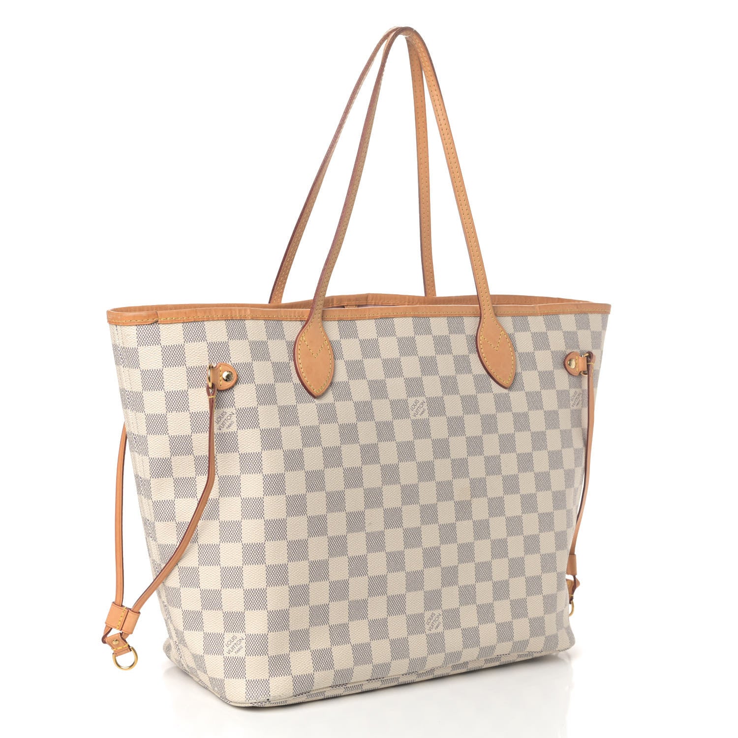 Louis Vuitton Damier Azur Neo Neverfull MM Rose Ballerine 2 of 4