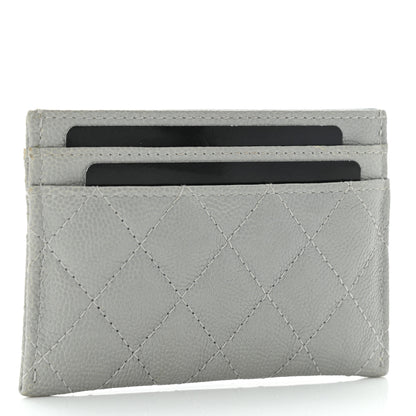 Chanel Caviar Quilted Boy Card Holder Grey 3 of 11