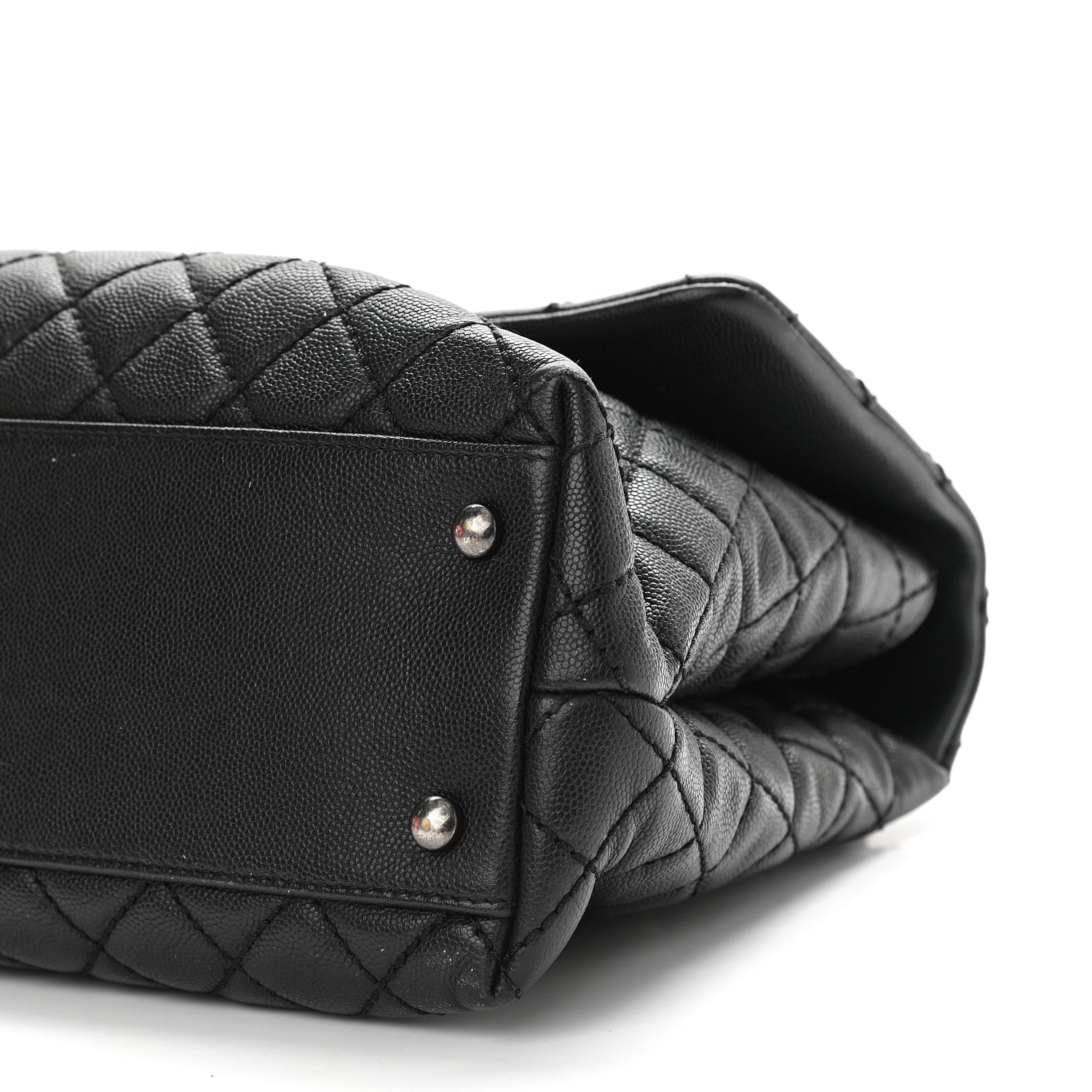 Chanel Caviar Quilted Medium Coco Handle Flap Black 10 of 10