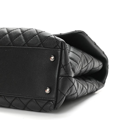 Chanel Caviar Quilted Medium Coco Handle Flap Black 10 of 10