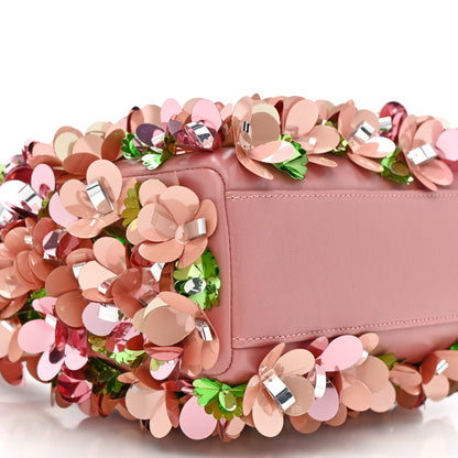 Christian Dior Calfskin Flower Charm Embellished Mini Lady Dior Pink 9 of 10