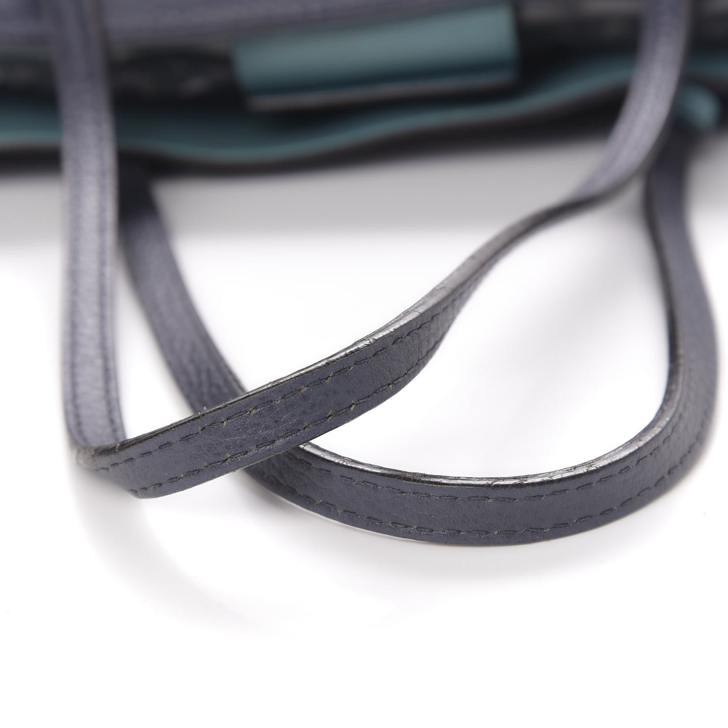 Dollar Calfskin Medium Swing Tote Marine Deep Cobalt