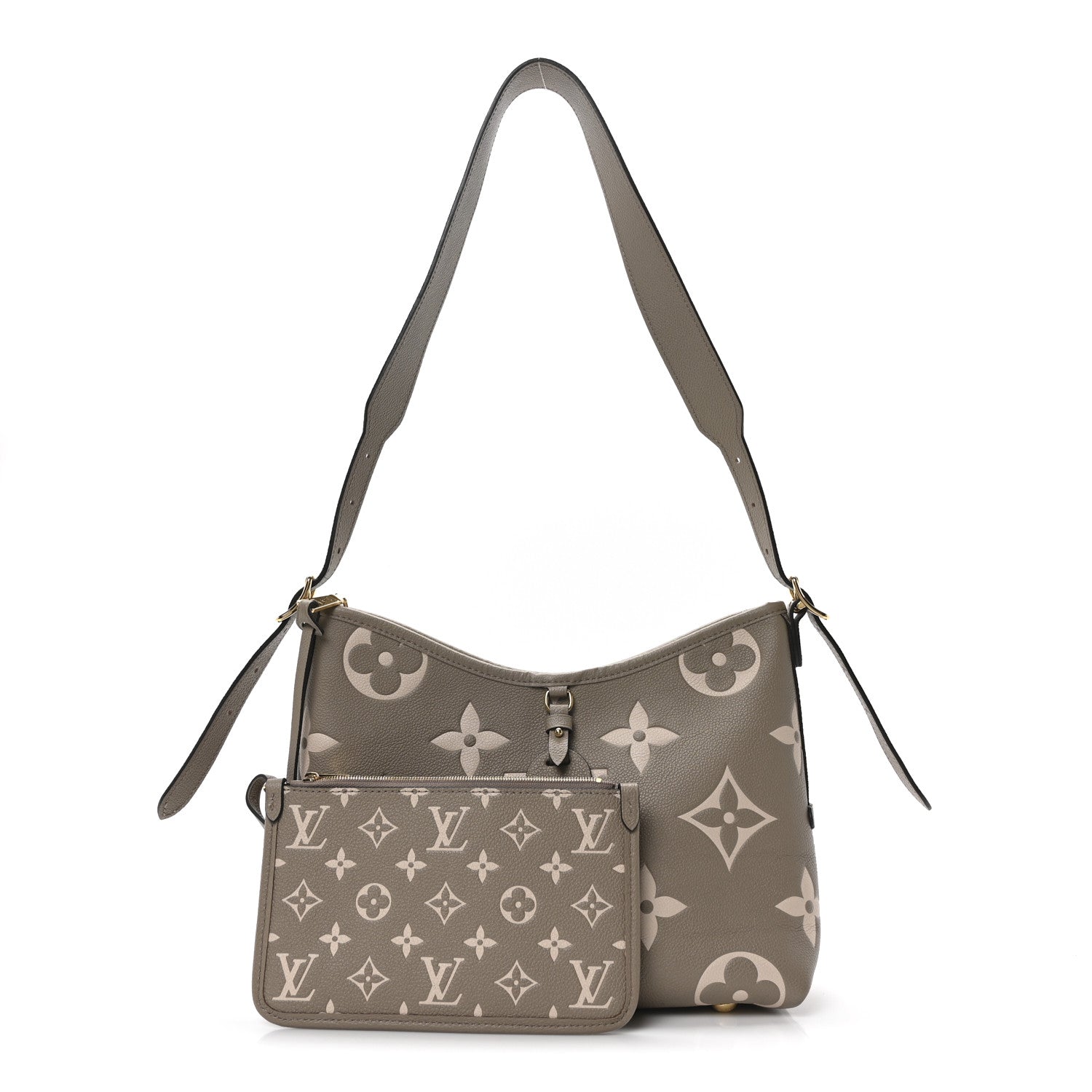 Louis Vuitton Empreinte Monogram Giant CarryAll PM Tourterelle Creme 3 of 10