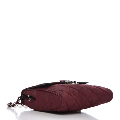 Prada Nylon Tessuto Impuntu Quilted Flap Granato 4 of 18