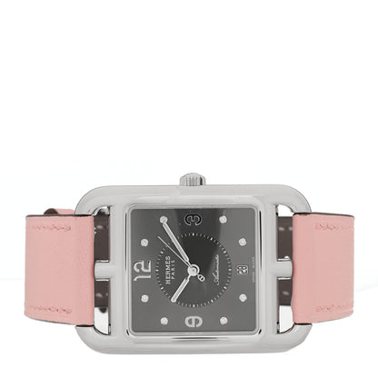 Hermes Stainless Steel Swift Diamond 29mm Cape Cod Automatic Watch Rose Sakura 2 of 5