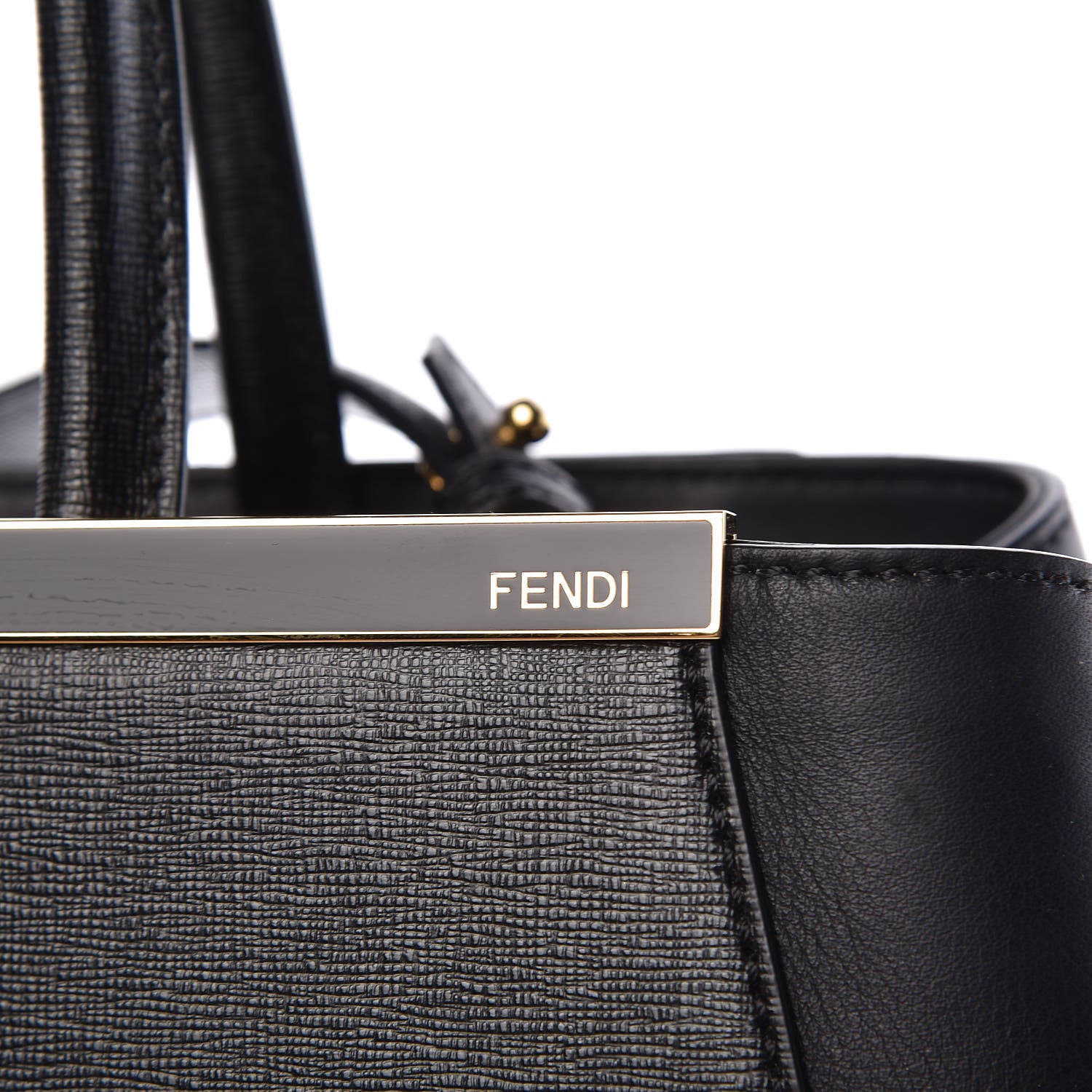 Fendi Vitello Elite Regular 2Jours Tote Black 10 of 16