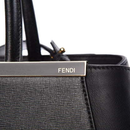 Fendi Vitello Elite Regular 2Jours Tote Black 10 of 16
