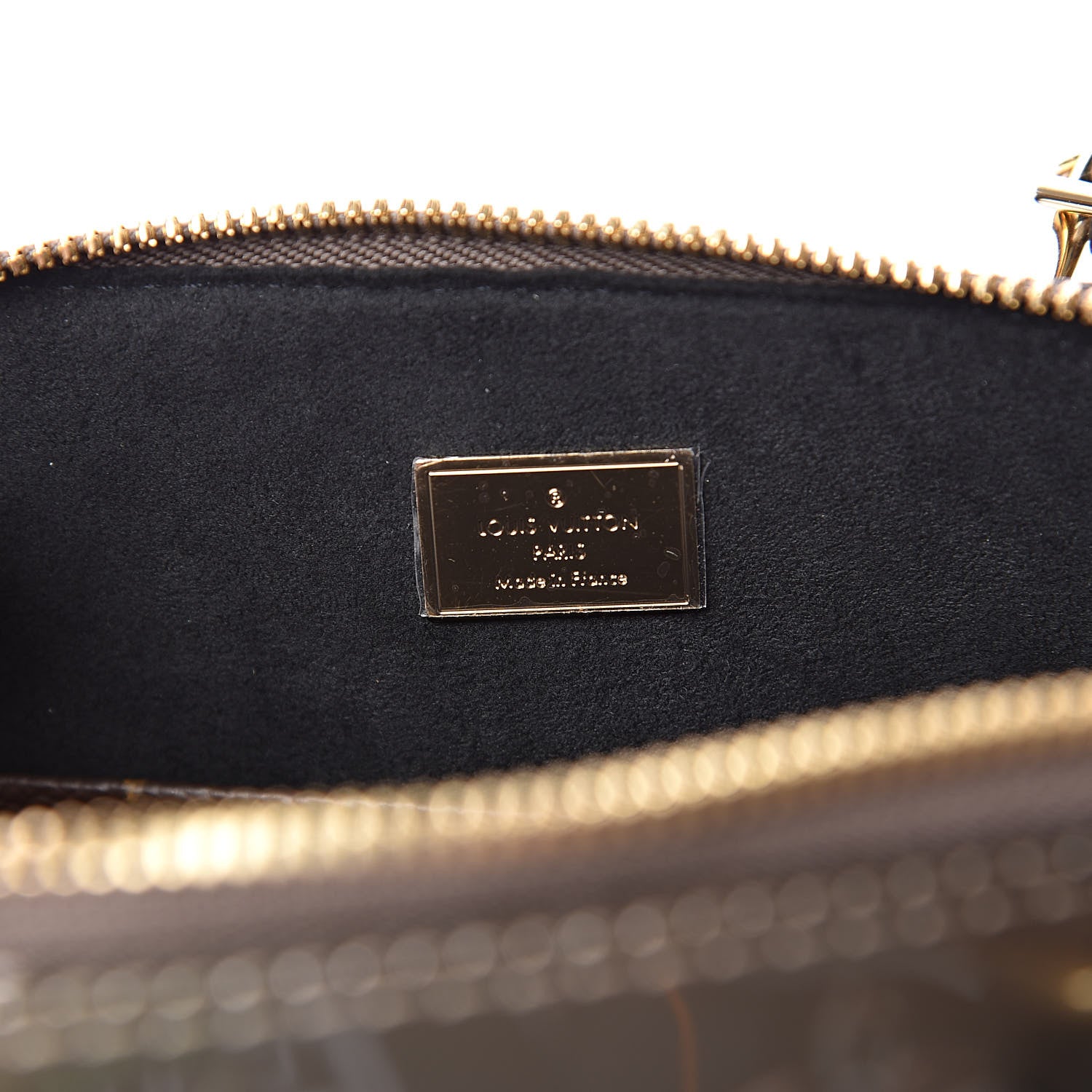 Louis Vuitton Vernis Epi Monogram Alma BB Champagne Metallise 6 of 10