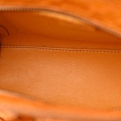 Celine Snakeskin Calfskin Nano Luggage Yellow 11 of 21