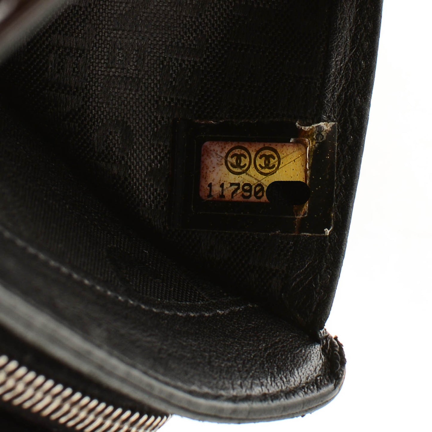 Patent Goatskin Compact CC French Wallet Black
