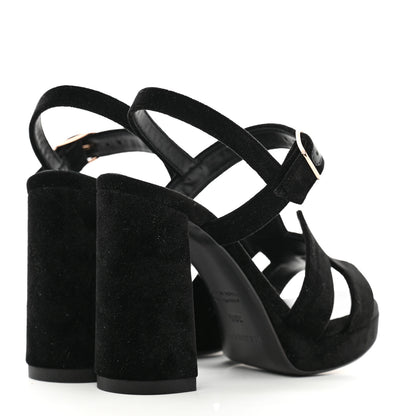Hermes Velvet Jazz 90 Sandals 36.5 Black 5 of 10