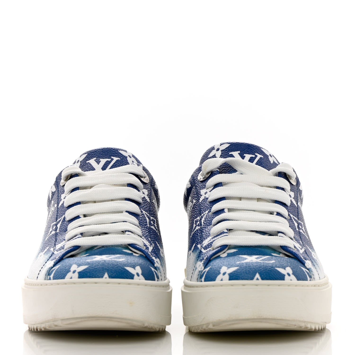 Louis Vuitton Monogram Escale Time Out Sneakers 39 Blue 2 of 16