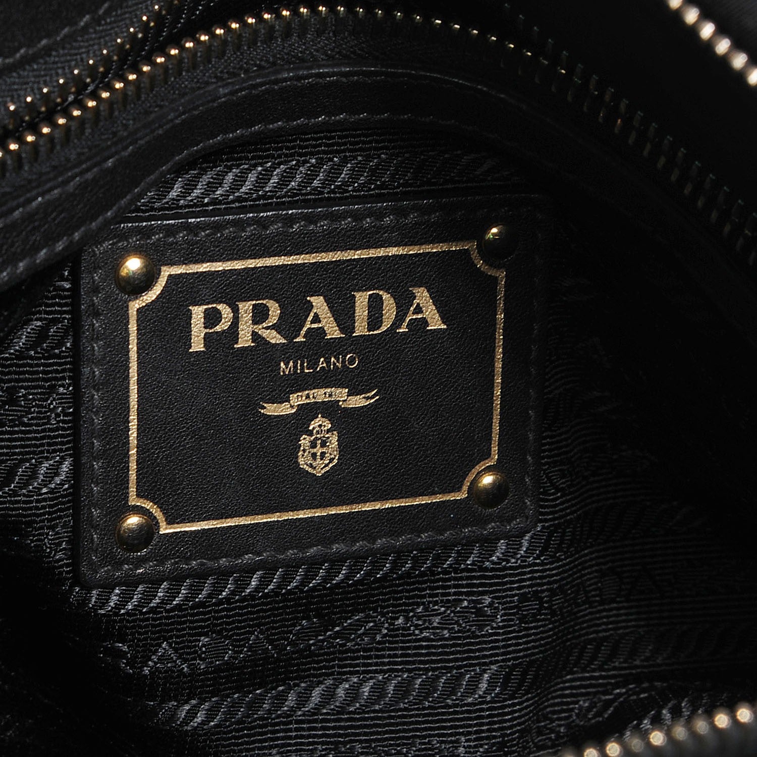 Prada Tessuto Soft Calf Tote Nero Black 6 of 10