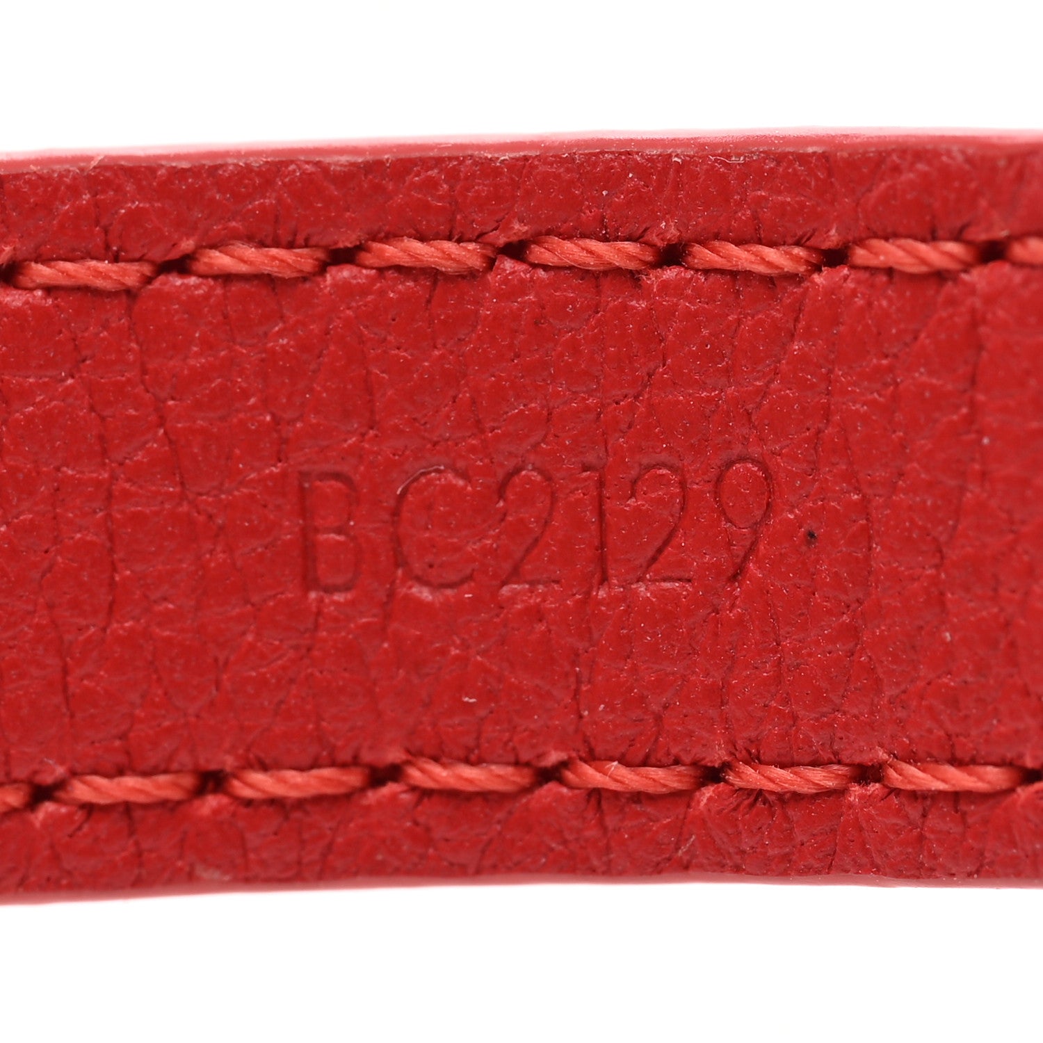 Louis Vuitton Calfskin Monogram Blooming Bracelet 19 Red 6 of 6