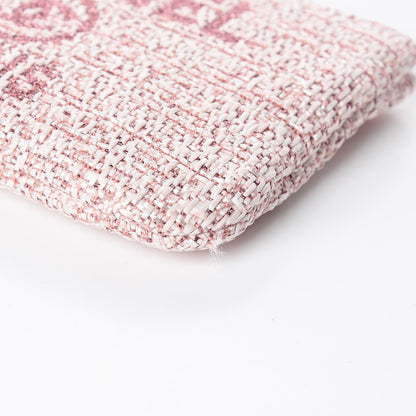 Chanel Woven Straw Raffia Deauville Cosmetic Pouch Pink 9 of 10